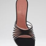 Mookie Slipper 90 White Nappa And Transparent Pvc - Black