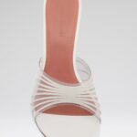 Mookie Slipper 90 White Nappa And Transparent Pvc - White