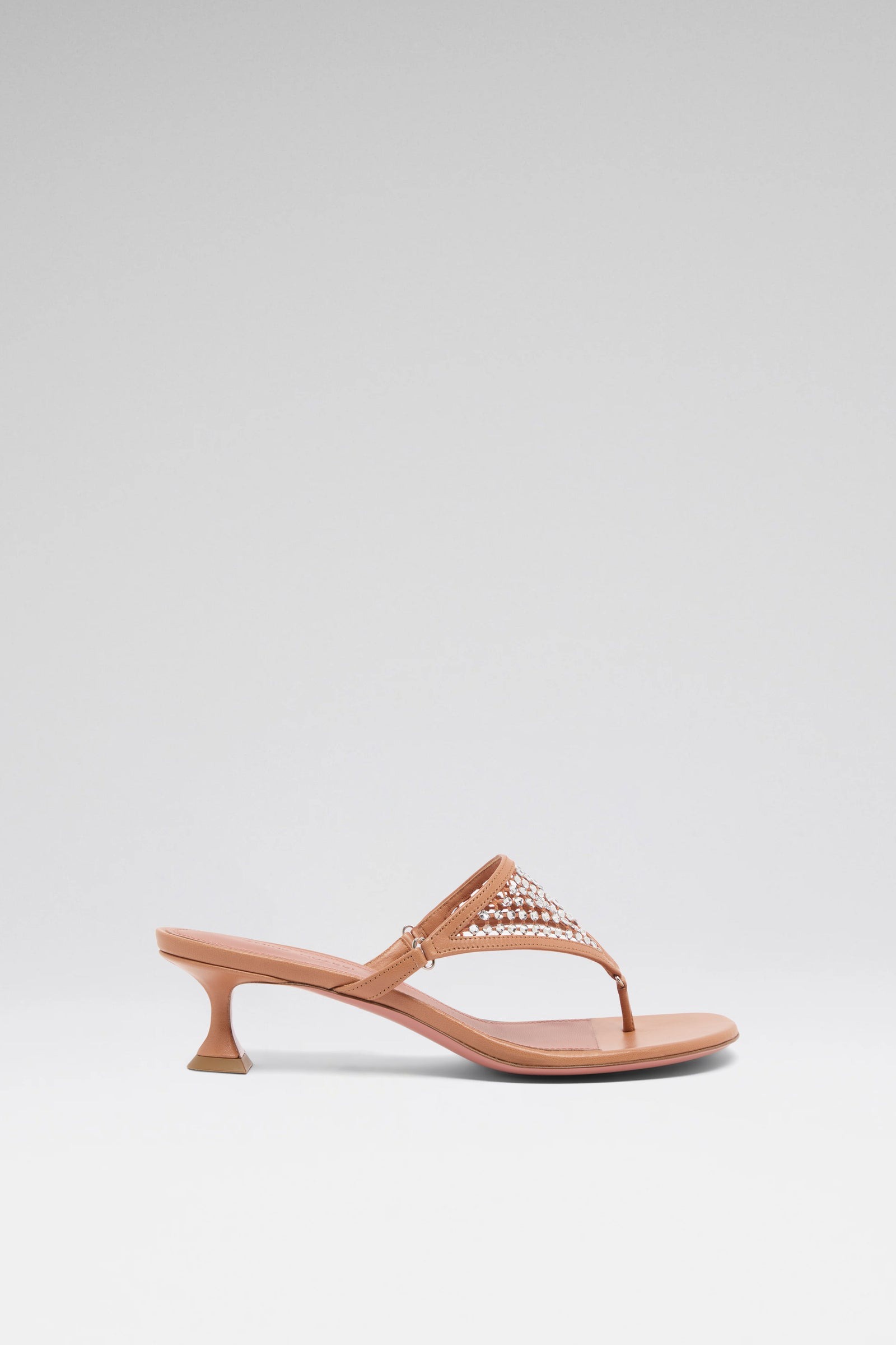 Cameron Crystal Net Sandal Latte Nappa - Image 2