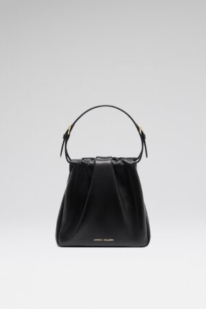 Vittoria Coffee Nappa and Gold Hardware