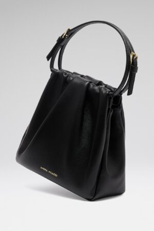 Vittoria Coffee Nappa and Gold Hardware