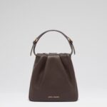 Vittoria Coffee Nappa and Gold Hardware - Brown