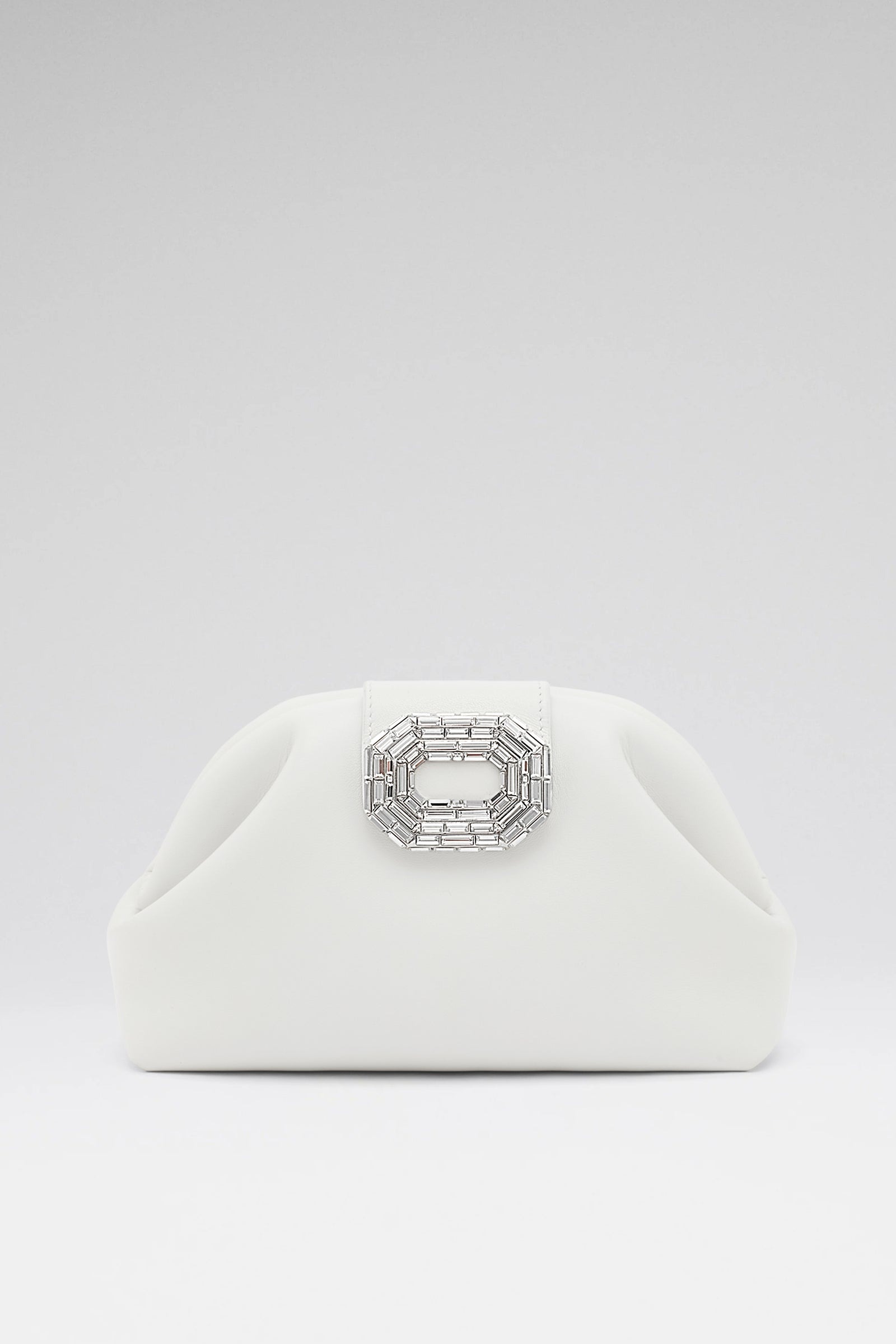 Camelia Clutch Champagne Satin