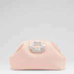 Camelia Clutch Champagne Satin - Light Pink