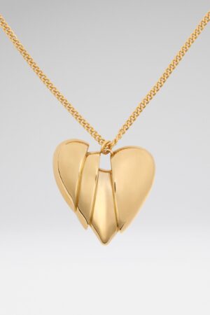 Heartbreaker Necklace With Gold Base